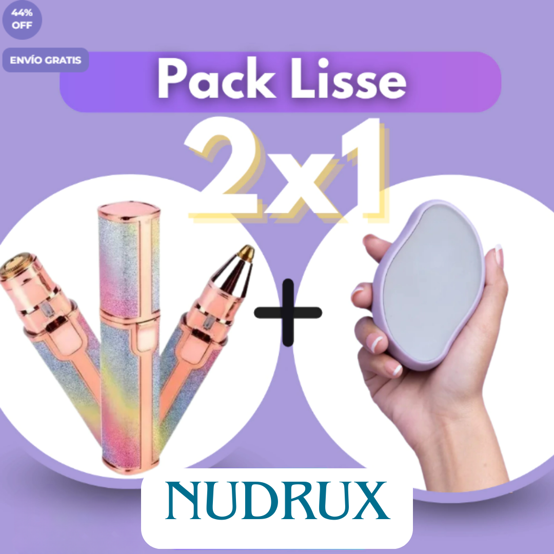 Pack Nudrux™ - Depiladora facial + Depiladora de cristal y envío GRATIS