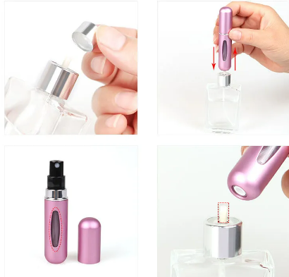 PERFUMERO RECARGABLE 5 ML, PRACTICO