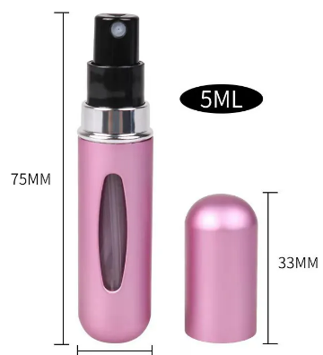 PERFUMERO RECARGABLE 5 ML, PRACTICO