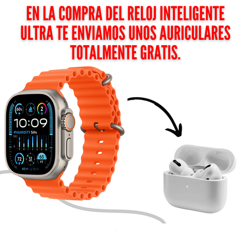 SMARTWATCH S8 PRO ULTRA IMPERMEABLE + AURICULARES COMPLETAMENTE GRATIS